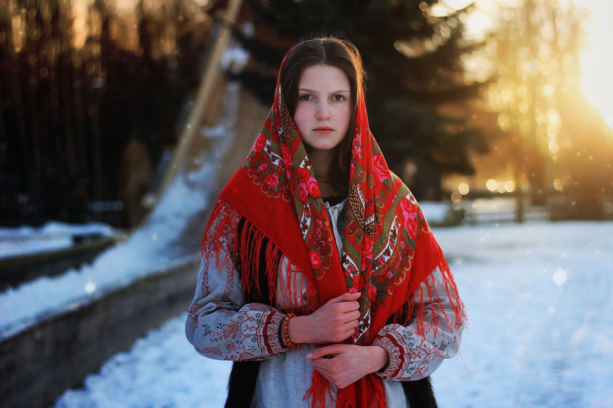 Girls in Slavic costumes in Manisales